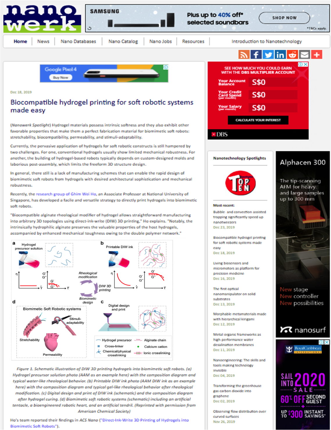 Magazine Press News: Hydrogel printing made easy and biocompatible for ...